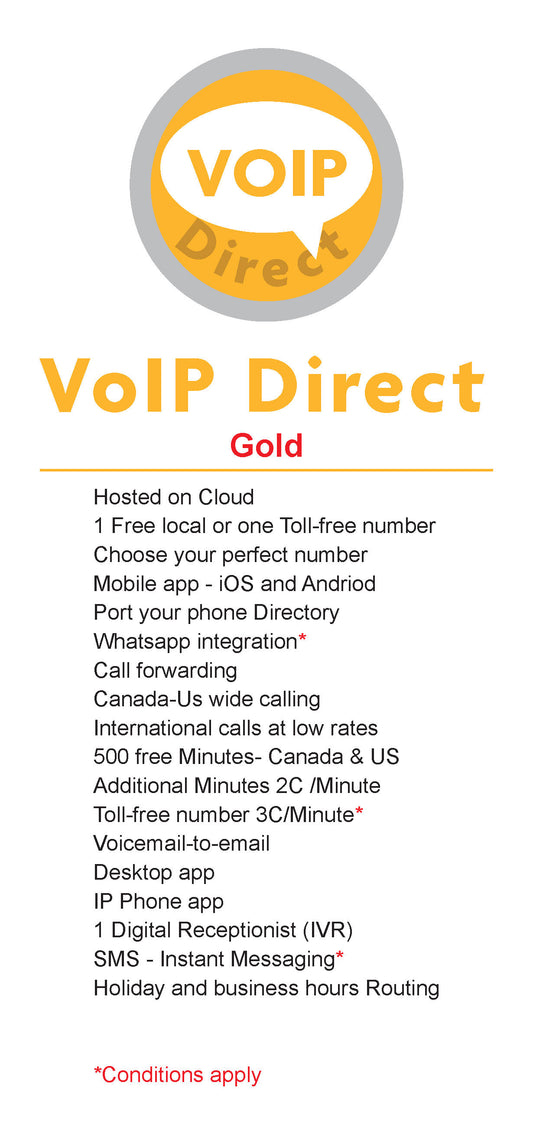 VoIP-Gold Plan /user/mo