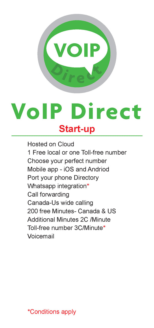 VoIP Start-Up Plan /user/mo